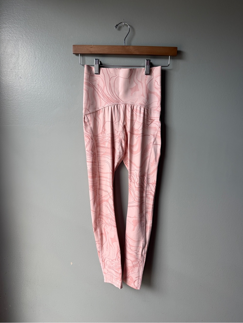 Gymshark Pink Abstract Print High Waisted Leggings Size XS